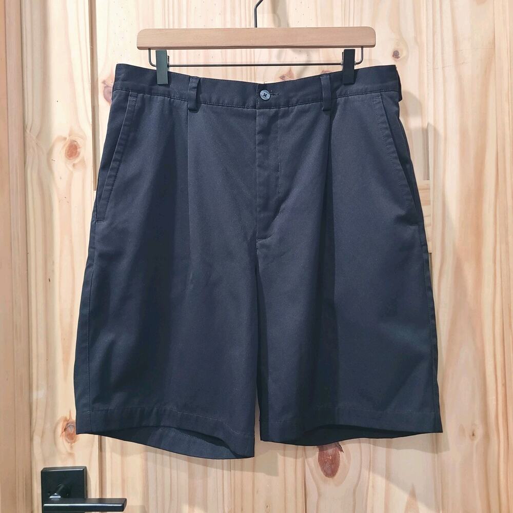 Nike Golf Shorts Black Mens Size 34 Chino Performance Athletic Preppy Swoosh